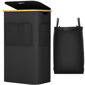 OUSFOT Panier à Linge avec Couvercle