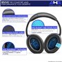 Coussin de Bandeau et Oreillettes de Remplacement pour Casques Bose QuietComfort 2 (QC2) et QuietComfort 15 (QC15) (Non Compatib