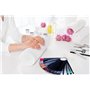 Apex® Lot de 50 bagues de présentation de couleurs pour ongles - Bâtons de Swatch - Bâtonnets pop - Pour nail art - Noir