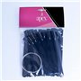 Apex® Lot de 50 bagues de présentation de couleurs pour ongles - Bâtons de Swatch - Bâtonnets pop - Pour nail art - Noir