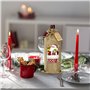 BELLE VOUS Lot de 6 Sac Bouteille Noel en Toile de Jute - Emballage Cadeau Bouteille Vin avec Cordon en Corde - Pochette Cadeau 