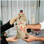 BELLE VOUS Lot de 6 Sac Bouteille Noel en Toile de Jute - Emballage Cadeau Bouteille Vin avec Cordon en Corde - Pochette Cadeau 
