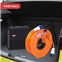 GADLANE Enrouleur Cable - Enrouleur Electrique 25m Robuste Orange, Enrouleur Vide Idéal pour Ranger Câbles de Caravane, Tuyaux d