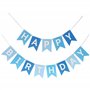 TOYVENTURES Bannière « Happy Birthday » - Grande guirlande réutilisable à suspendre - Décoration de fête pour garçons et hommes