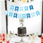 TOYVENTURES Bannière « Happy Birthday » - Grande guirlande réutilisable à suspendre - Décoration de fête pour garçons et hommes 
