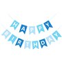 TOYVENTURES Bannière « Happy Birthday » - Grande guirlande réutilisable à suspendre - Décoration de fête pour garçons et hommes 