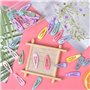Jinlaili 30 Pcs Pince à Cheveux Bébé, 3 cm Mini Barrettes à Cheveux, Barrette BB en Métal, Pince à Cheveux Colorées, Accessoires