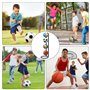Porte Ballon Basket, Rangement Ballon Vertical, 4 Niveaux Support Ballon Foot, Porte Ballon Basket Amovible, Organisateur D'équi