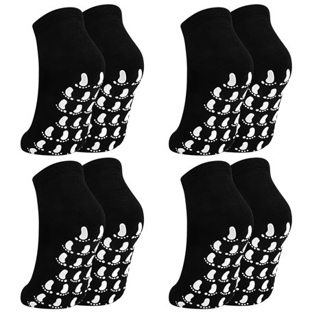KYSUN 4 Paires Chaussettes Antidérapantes pour Femmes Hommes