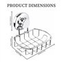 Panier de Douche sans Perçage,Ventouse Système de Vide - Panier Combiné Multifonctionnel en Acier Inoxydable - Ne Rouille Jamais