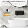 Panier de Douche sans Perçage,Ventouse Système de Vide - Panier Combiné Multifonctionnel en Acier Inoxydable - Ne Rouille Jamais