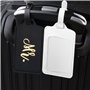Lot de 4 Étiquettes de Bagage Étiquettes d'identification de Valise Étiquettes d'étiquette de Sac à Main Étiquettes de Valise de