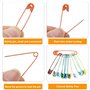 Vesaneae 300PCS Coloré Épingles à Nourrice, Épingles de Sûreté en Métal, Petite Épingle à Vêtements, Épingles de Nourrice avec B