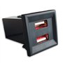 T5 OEM Double ports USB chargeur de téléphone pour VW/Volkswagen T5 – Style ASR Rouge