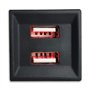 T5 OEM Double ports USB chargeur de téléphone pour VW/Volkswagen T5 – Style ASR Rouge