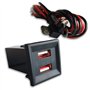 T5 OEM Double ports USB chargeur de téléphone pour VW/Volkswagen T5 – Style ASR Rouge