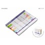 Evelay Planning mural 2024 - Format A3 (42 x 29,7 cm) - Calendrier annuel complet pour la maison, le bureau, le travail de janvi