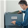 Colexy Étiquettes Magnétiques Inscriptibles de 5m x 2cm, Blanc et Découpables Bandes Magnétiques Effaçables à Sec, Étiquettes Au