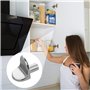 Goupille de Support en Métal Nickelé L Forme pour Armoire
