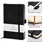 Lot de 2 Carnets de Notes A6 Lignés en Cuir Épais Cahier de Poche A6 avec Élastique et Boucle à Stylo Carnet de Notes Classique 