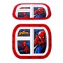 Zawadi Global Spiderman Assiette à déjeuner 3 sections réutilisables pour enfants et tout-petits