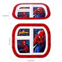 Zawadi Global Spiderman Assiette à déjeuner 3 sections réutilisables pour enfants et tout-petits