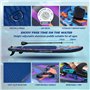 Overmont Planche de Sup Gonflable – Stand Up Paddle avec Accessoires – Inclut Une pagaie réglable, Une Pompe, Un aileron Amovibl