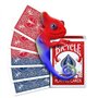 Deck de vélo changeant de couleur – Incroyable tour de magie pour débutant – Comprend un sac de cartes à jouer chiffré