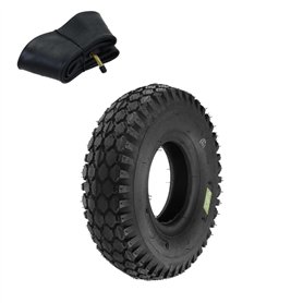 1 pneu 4.10/3.50-4 + chambre à air pneu renforcé 4 PR pour roue de chariot brouette de jardin