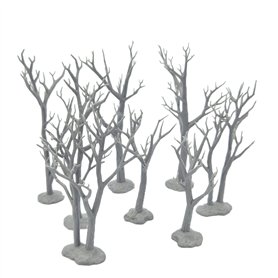QP3D – Lot de 8 arbres morts Wargaming – Terrain de dispersion
