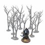 QP3D – Lot de 8 arbres morts Wargaming – Terrain de dispersion, paysage forestier fantastique pour table et RPG 28–32 mm Miniatu