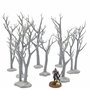 QP3D – Lot de 8 arbres morts Wargaming – Terrain de dispersion, paysage forestier fantastique pour table et RPG 28–32 mm Miniatu