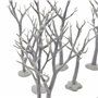 QP3D – Lot de 8 arbres morts Wargaming – Terrain de dispersion, paysage forestier fantastique pour table et RPG 28–32 mm Miniatu