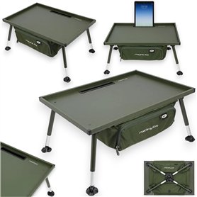NGT Profiler Bivouac Grande table de pêche à la carpe avec pieds réglables + sac de rangement