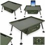 NGT Profiler Bivouac Grande table de pêche à la carpe avec pieds réglables + sac de rangement