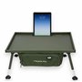 NGT Profiler Bivouac Grande table de pêche à la carpe avec pieds réglables + sac de rangement