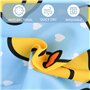 Volumoon Rideau de Douche Canard en Caoutchouc, Anti Moisissure et Imperméable, Motif Canard Jaune, pour Salle de Bains, 120 * 1