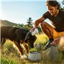 BELLE VOUS Sac de Voyage pour Chien avec Gamelles Eau et Nourriture - Sac a Friandise et Accessoires - Pochette avec Gamelle Pli