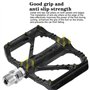 Chstarina Pédales de Vélo, 9/16 "(Φ14mm) Universelles Pedales de vélo en Alliage D'aluminium, Antidérapant Plate-Form Pédales du