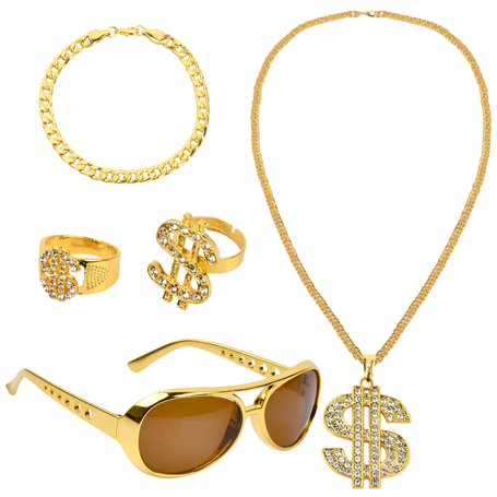 Chstarina 5 Pièces Kit de Costume Hip Hop