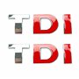 Tek Automotive Lot de 2 badges chromés TDI – Autocollants