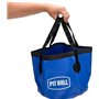 Seau de Plombier étanche de 11 L - Pliable, Robuste, Base renforcée - Récipient d'eau Durable pour plomberie, Bricolage, Nettoya