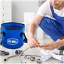 Seau de Plombier étanche de 11 L - Pliable, Robuste, Base renforcée - Récipient d'eau Durable pour plomberie, Bricolage, Nettoya