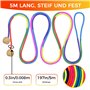 Corde a Sauter Enfant Adultes Corde avec Manche Rond en Bois Couleurs