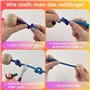 CNMTCCO Corde a Sauter Longueur 5m, Corde a Sauter Sport, Corde a Sauter Enfant Adultes Corde avec Manche Rond en Bois Couleurs 