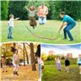 CNMTCCO Corde a Sauter Longueur 5m, Corde a Sauter Sport, Corde a Sauter Enfant Adultes Corde avec Manche Rond en Bois Couleurs 