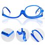 Wisebom Lunettes de Lecture de Maquillage Lunettes de Maquillage Rotative Lunettes de Maquillage à Lentille Unique Pliantes Lune