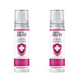 Problem Solved Lot de 2 Sprays nettoyants antibactériens pour écran