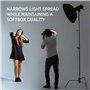 REFLEX CAMERA Réflecteur de beauté argenté de 42 cm avec grilles en nid d'abeille et diffuseur blanc pour flash stroboscopique B