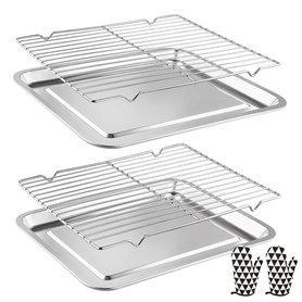 Mapille Plaque de Cuisson en Acier Inoxydable